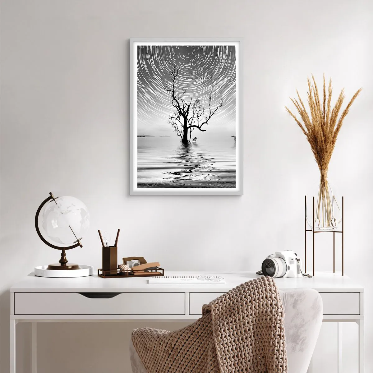 Affisch i vit ram - Naturens symfoni - 50x70 cm