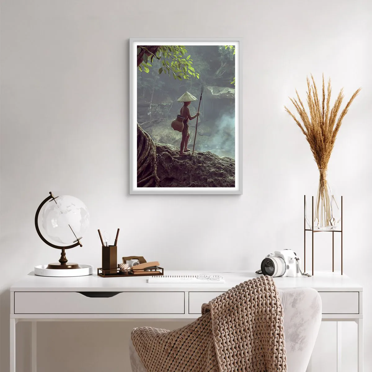 Poszter fekete keretben - Barátságban a természettel - 50x70 cm