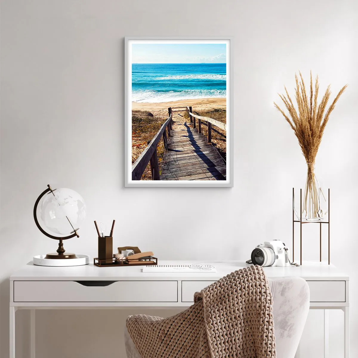 Affisch i vit ram - Spring! - 50x70 cm