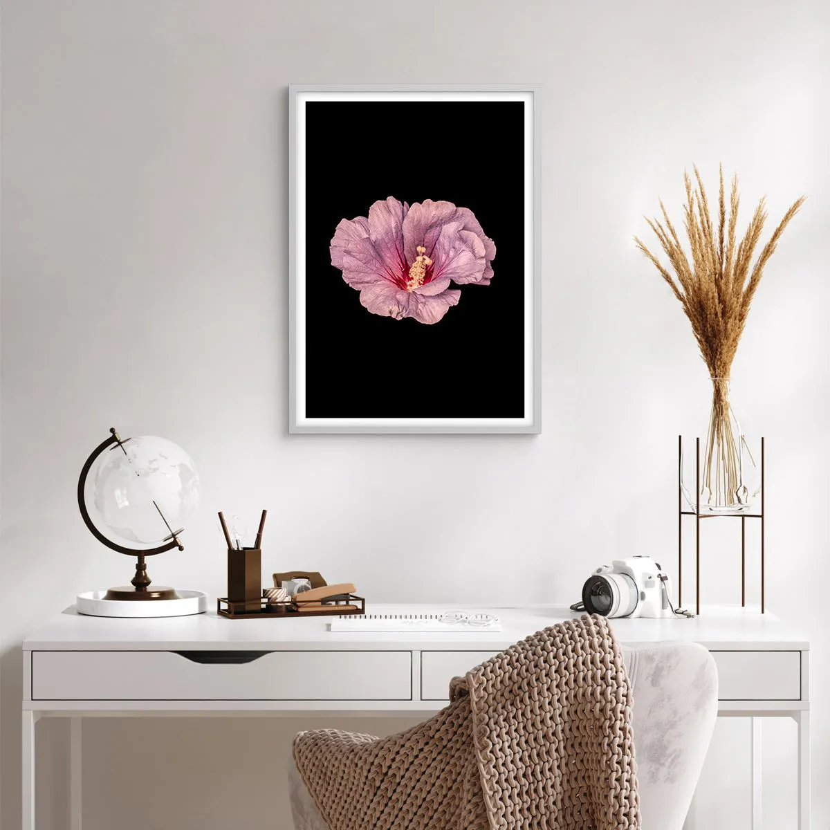 Plakat w białej ramie - Prosto do serca - 50x70 cm