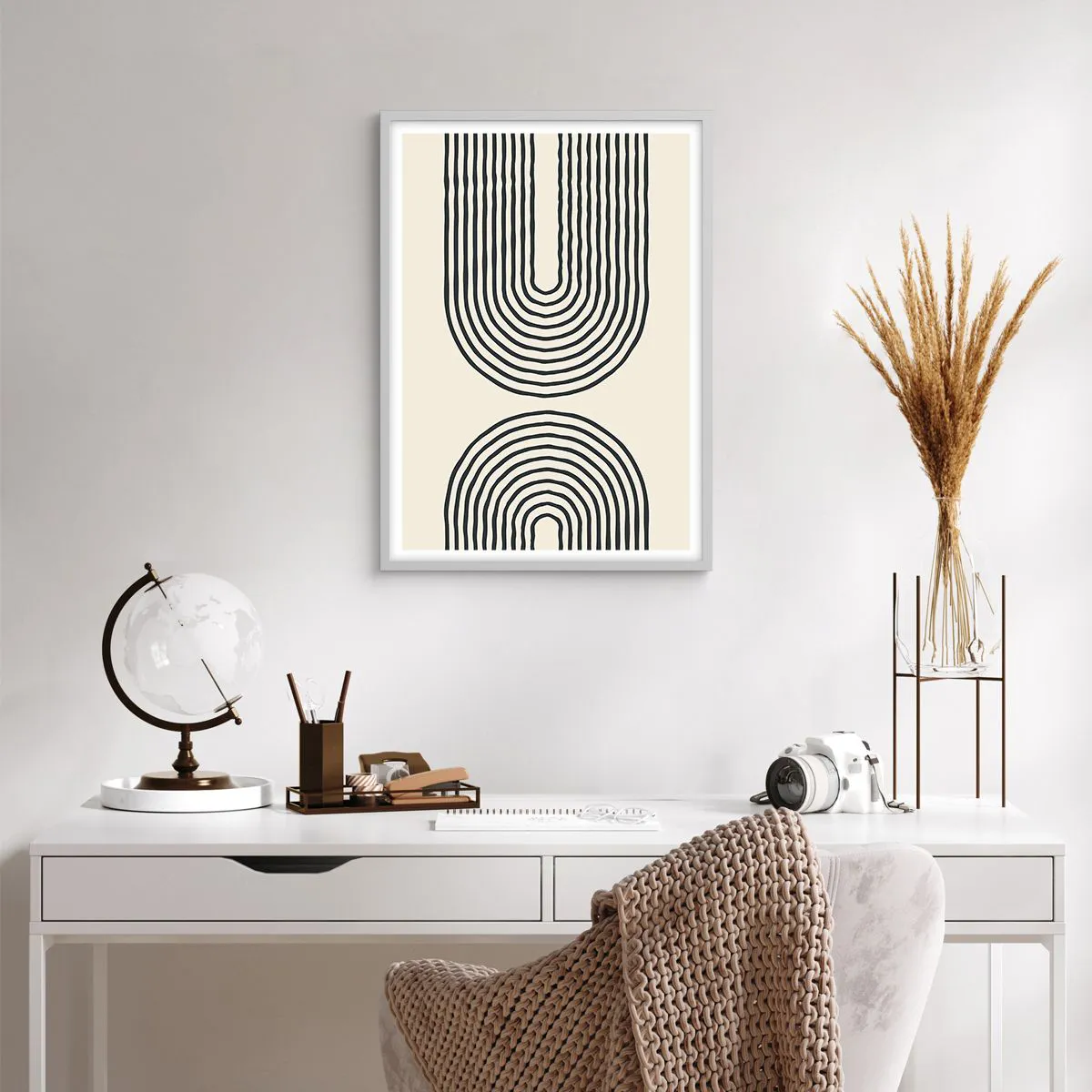 Poster in cornice bianca - Tra un attimo... - 50x70 cm