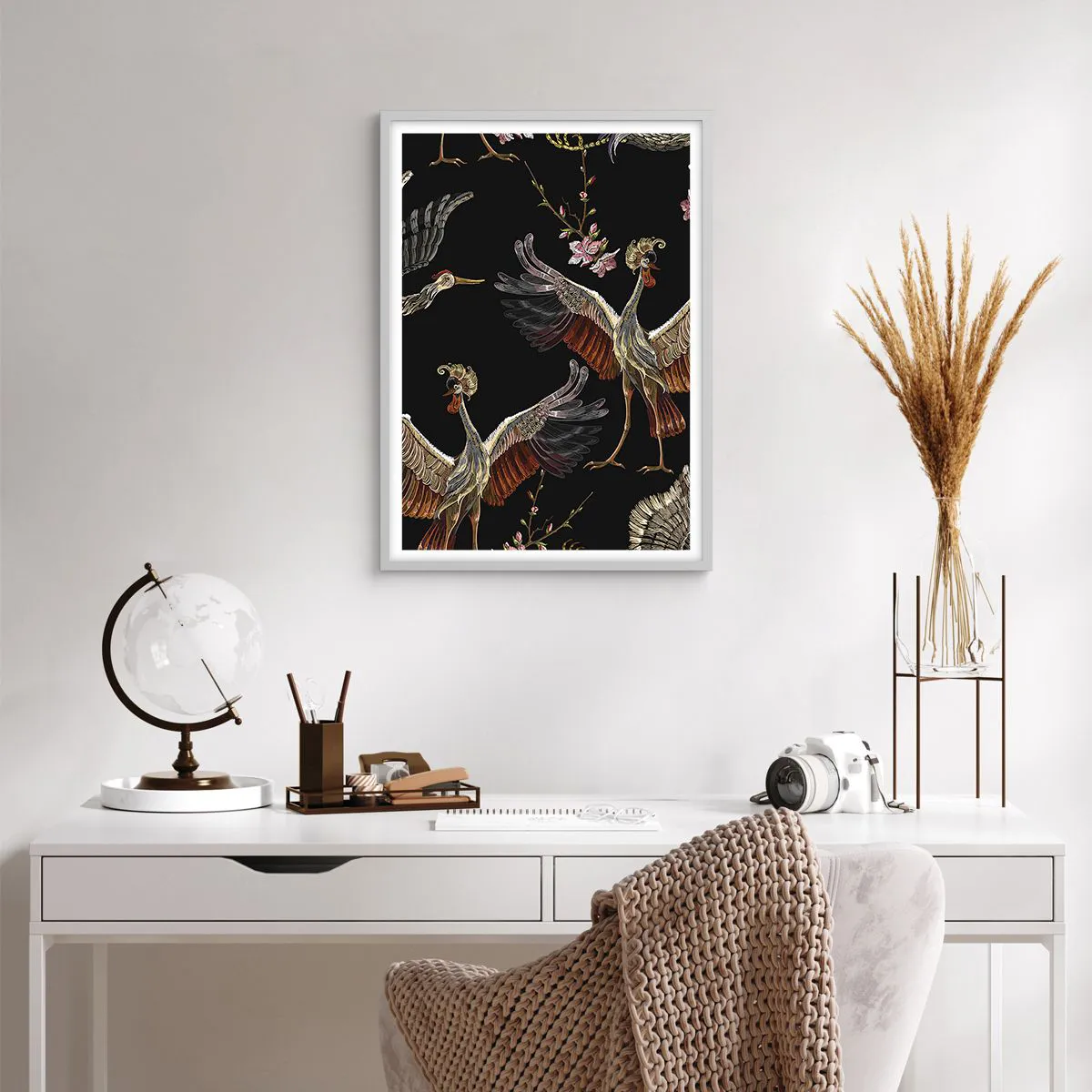 Poster in white frmae - Fairy Tale Bird - 50x70 cm