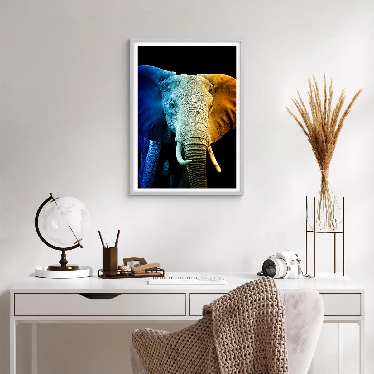 Affisch i vit ram - Excentriker, ej kuf - 50x70 cm