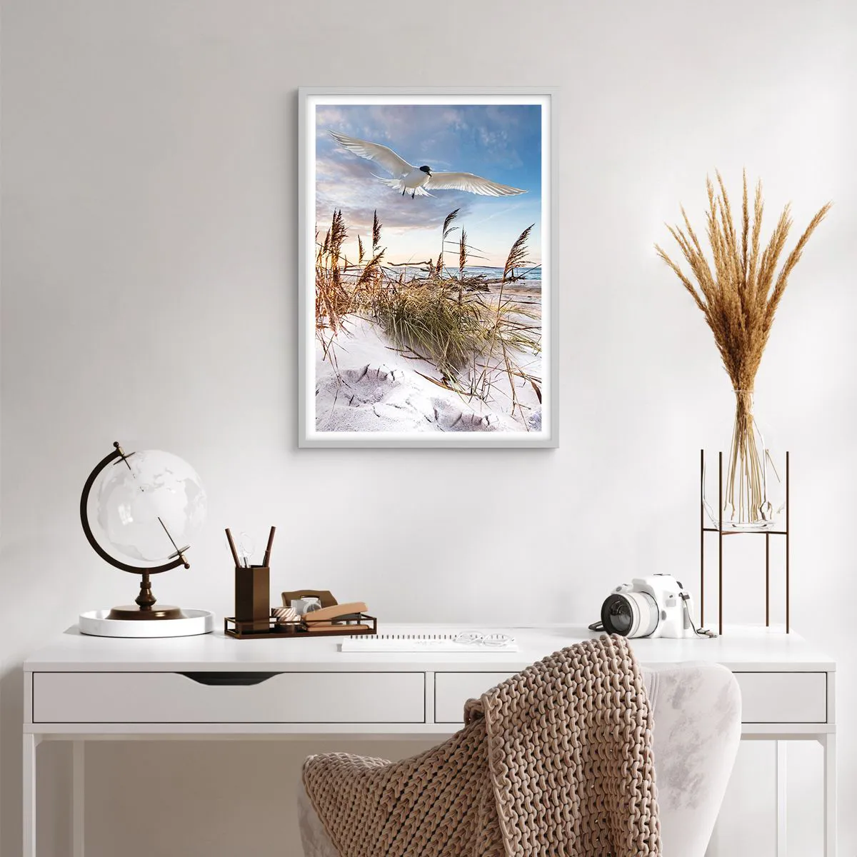 Poszter fekete keretben - A tengeri szél - 50x70 cm