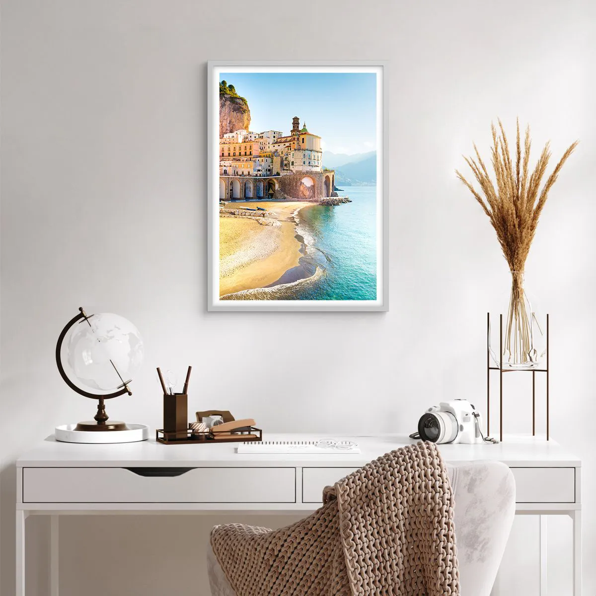 Pôster em moldura branca - Uma cidade inacreditável - 50x70 cm