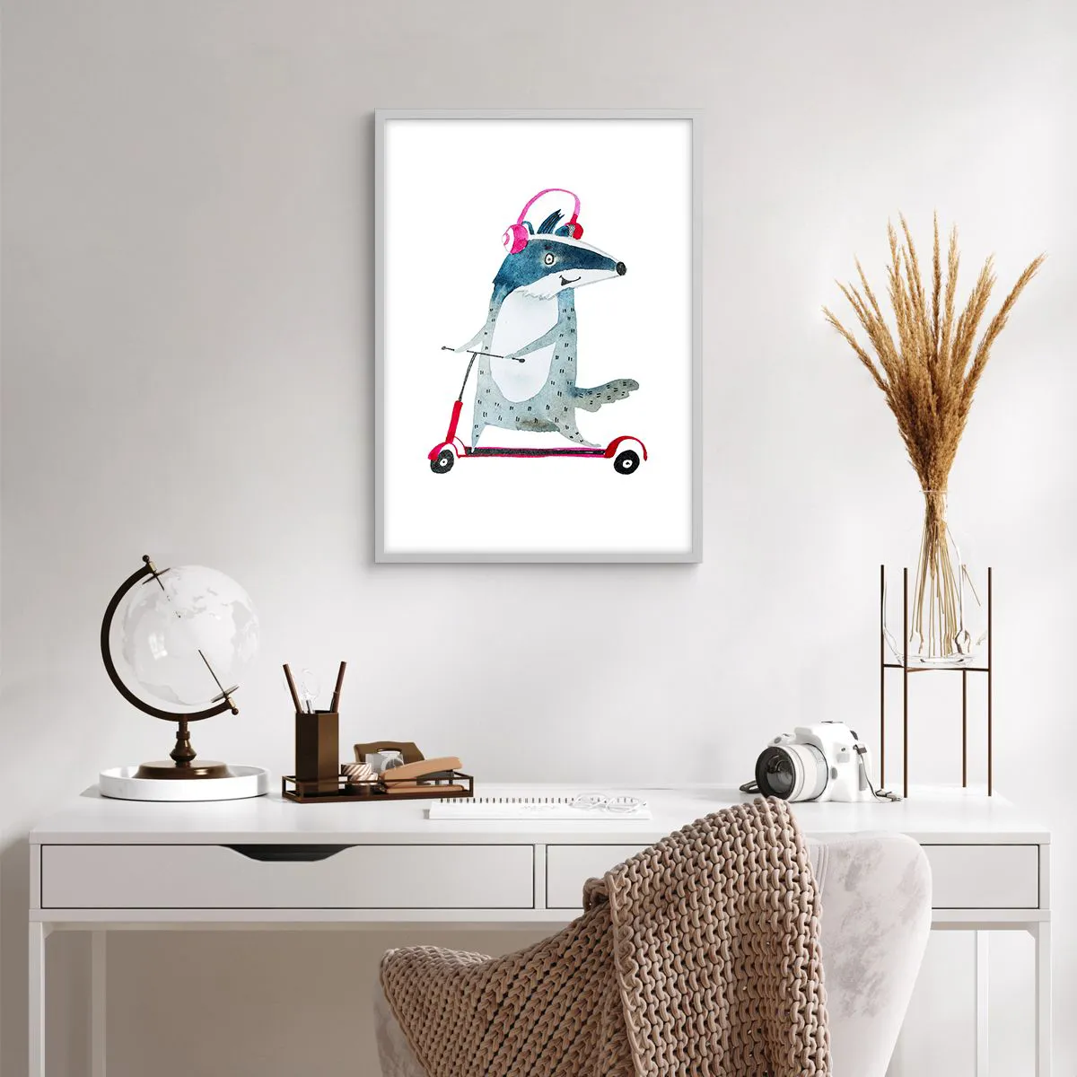 Poszter fekete keretben - Borzas örömök - 50x70 cm