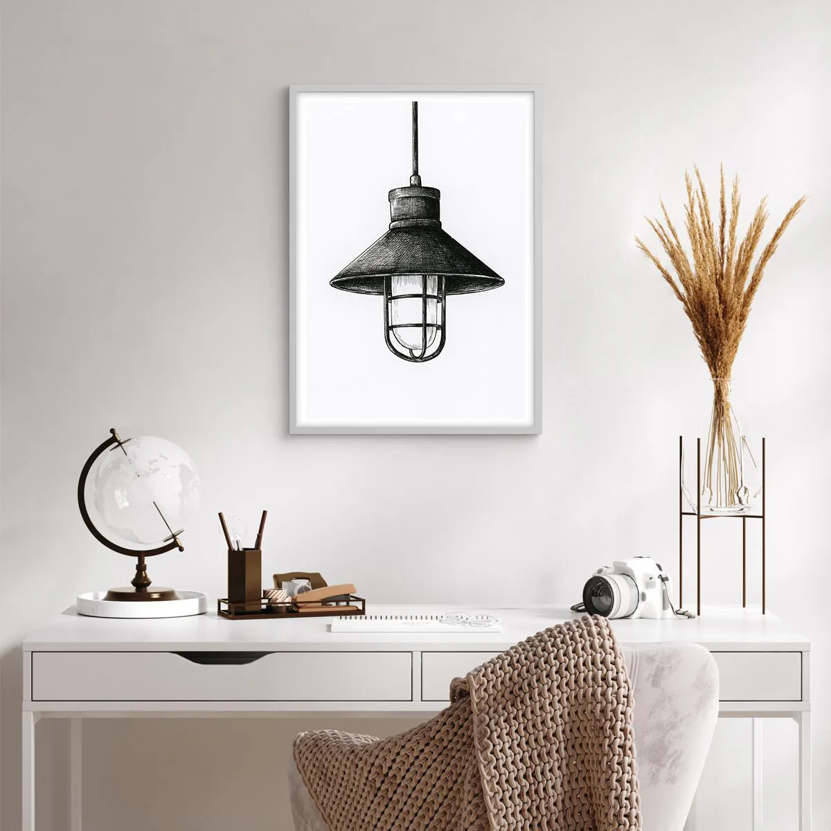 Plakat i hvid ramme - Som for mange år siden... - 50x70 cm