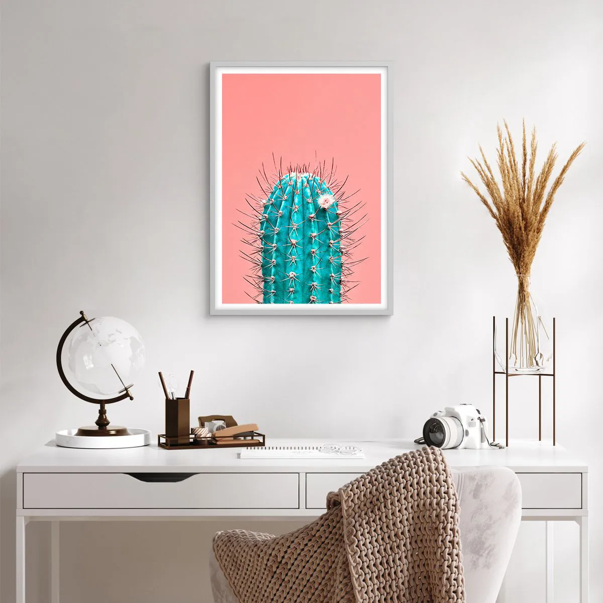 Plakát v bílém rámu - Jen koukej - 50x70 cm