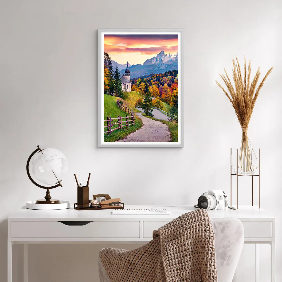 Poster in white frmae - Landscape Like a Picture - 50x70 cm