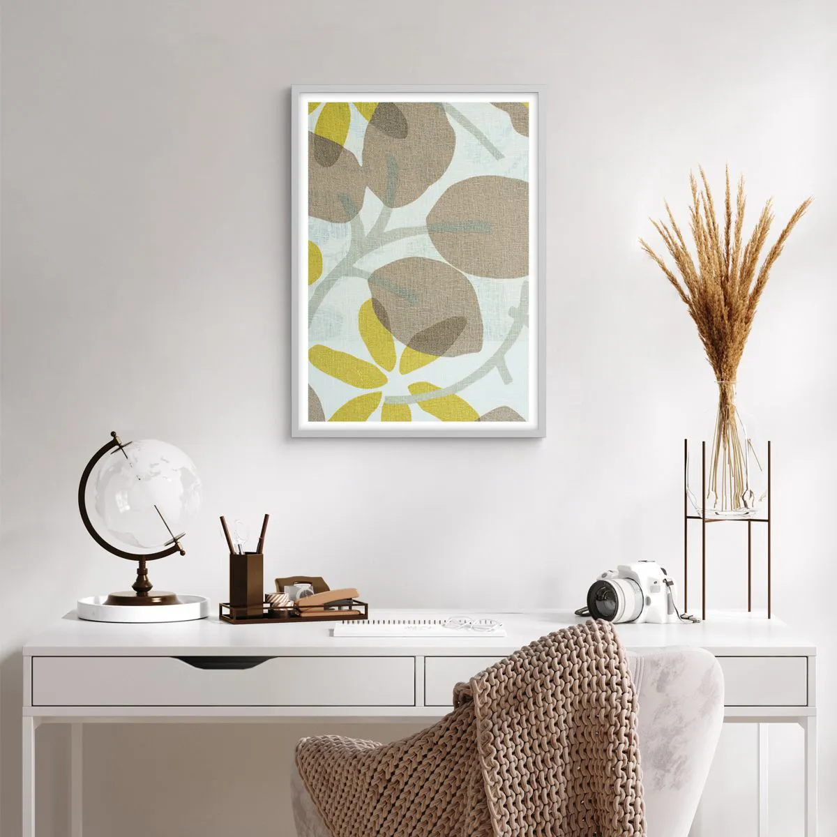 Poster in einem weißen Rahmen - Komposition in voller Sonne - 50x70 cm