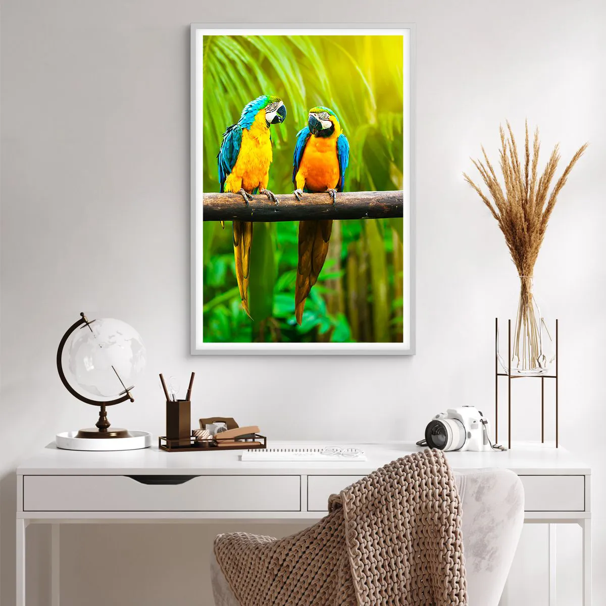 Affiche dans un cadre blanc - Poster - Et avez-vous entendu qu'elle ...? - 61x91 cm