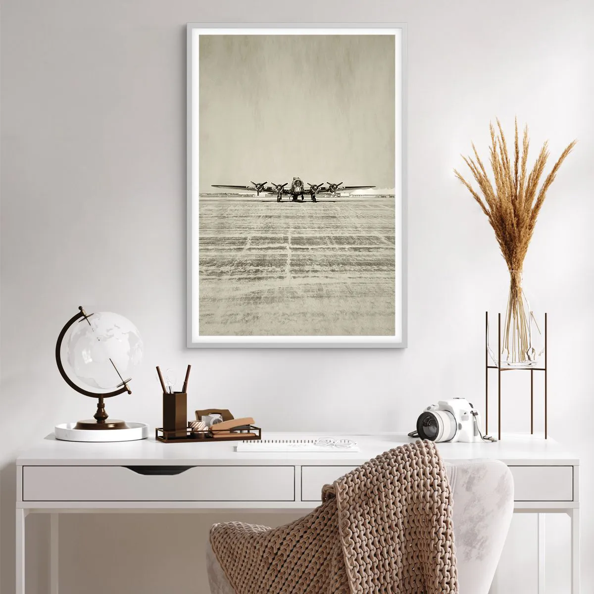Poster in een witte lijst - Zoals altijd klaar - 61x91 cm