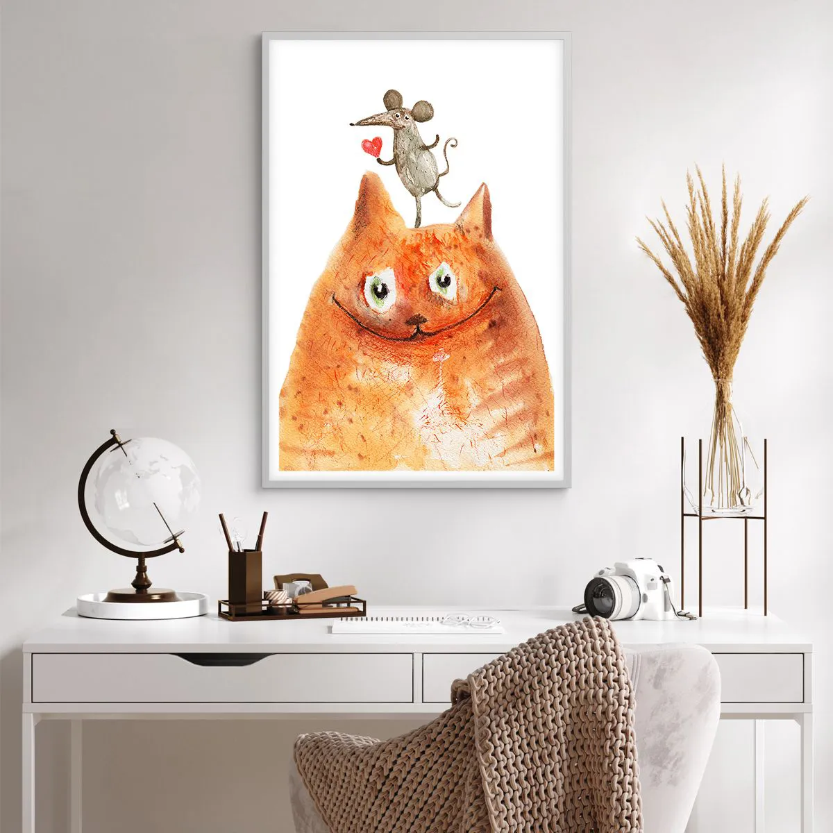 Poster in einem weißen Rahmen - Paradoxien der Liebe - 61x91 cm