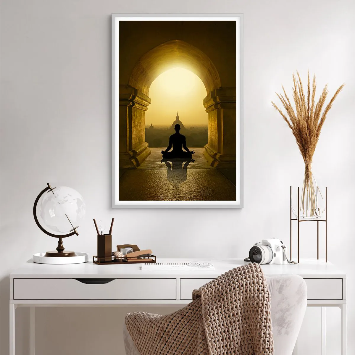 Poster în ramă albă - Armonie completă - 61x91 cm