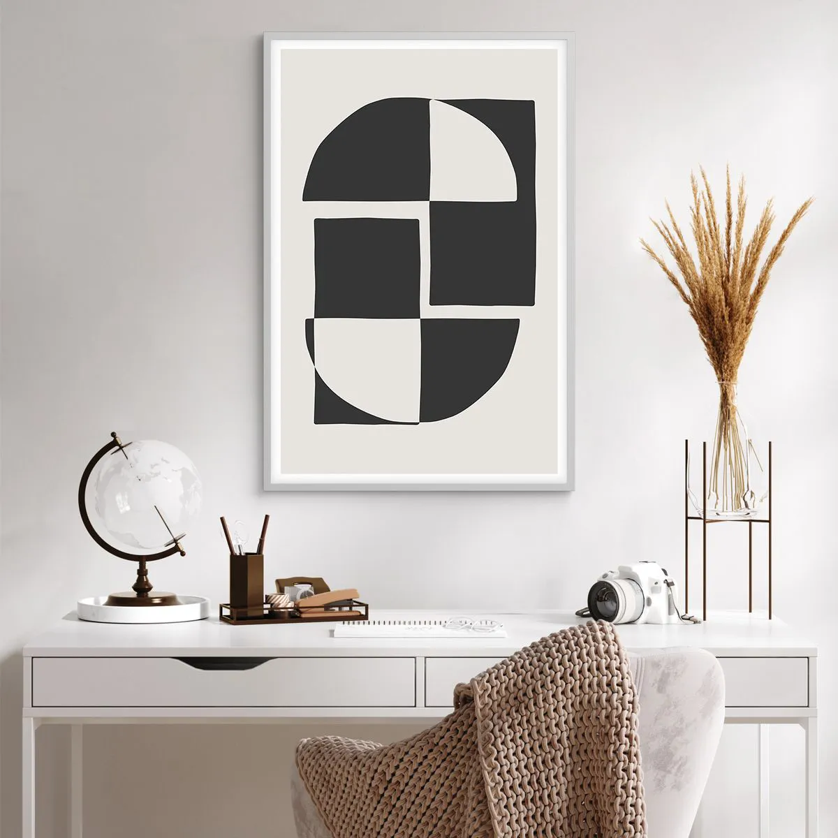 Poster in einem weißen Rahmen - Antithese - Synthese - 61x91 cm