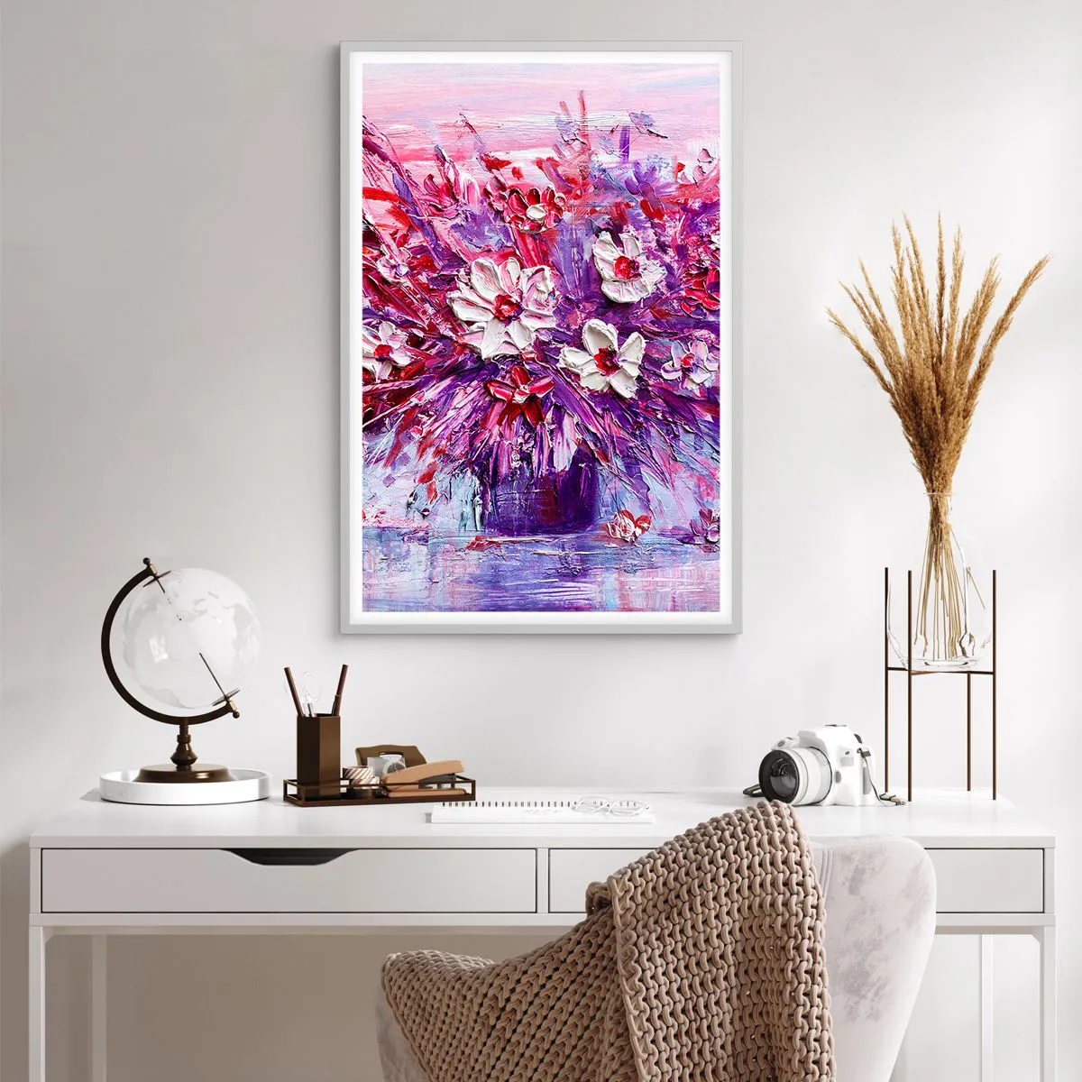 Poster in cornice bianca - Innocenza e passione - 61x91 cm