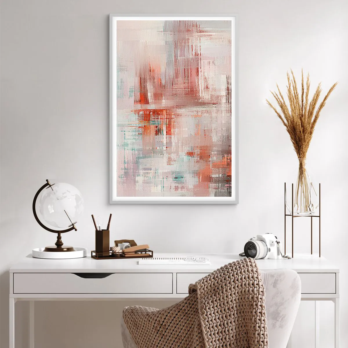 Plakat i hvid ramme - Diset. Hvor er dog det lyserødt - 61x91 cm