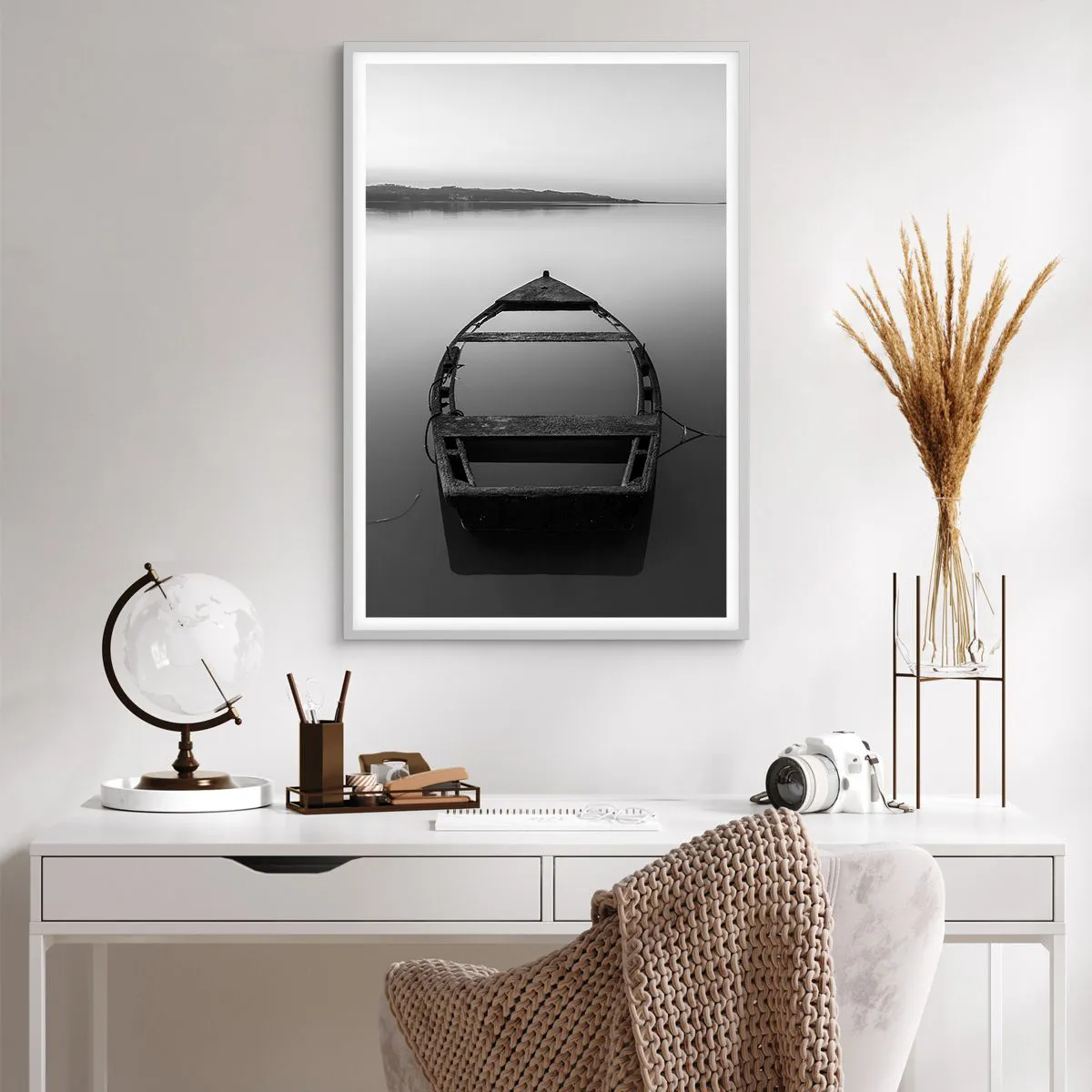 Poster in white frmae - Longing and Melancholy - 61x91 cm