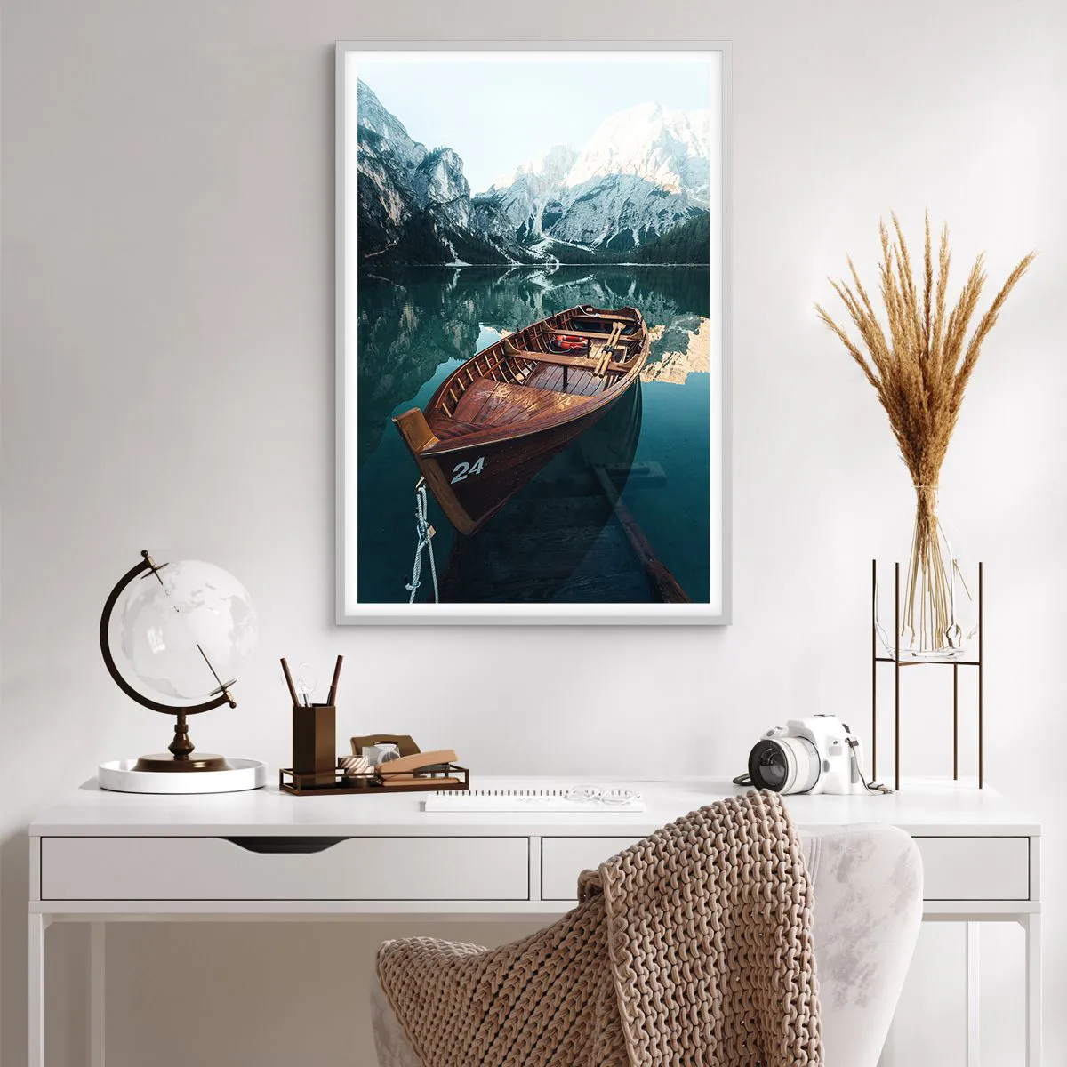 Poszter fekete keretben - Üvegre festve - 61x91 cm