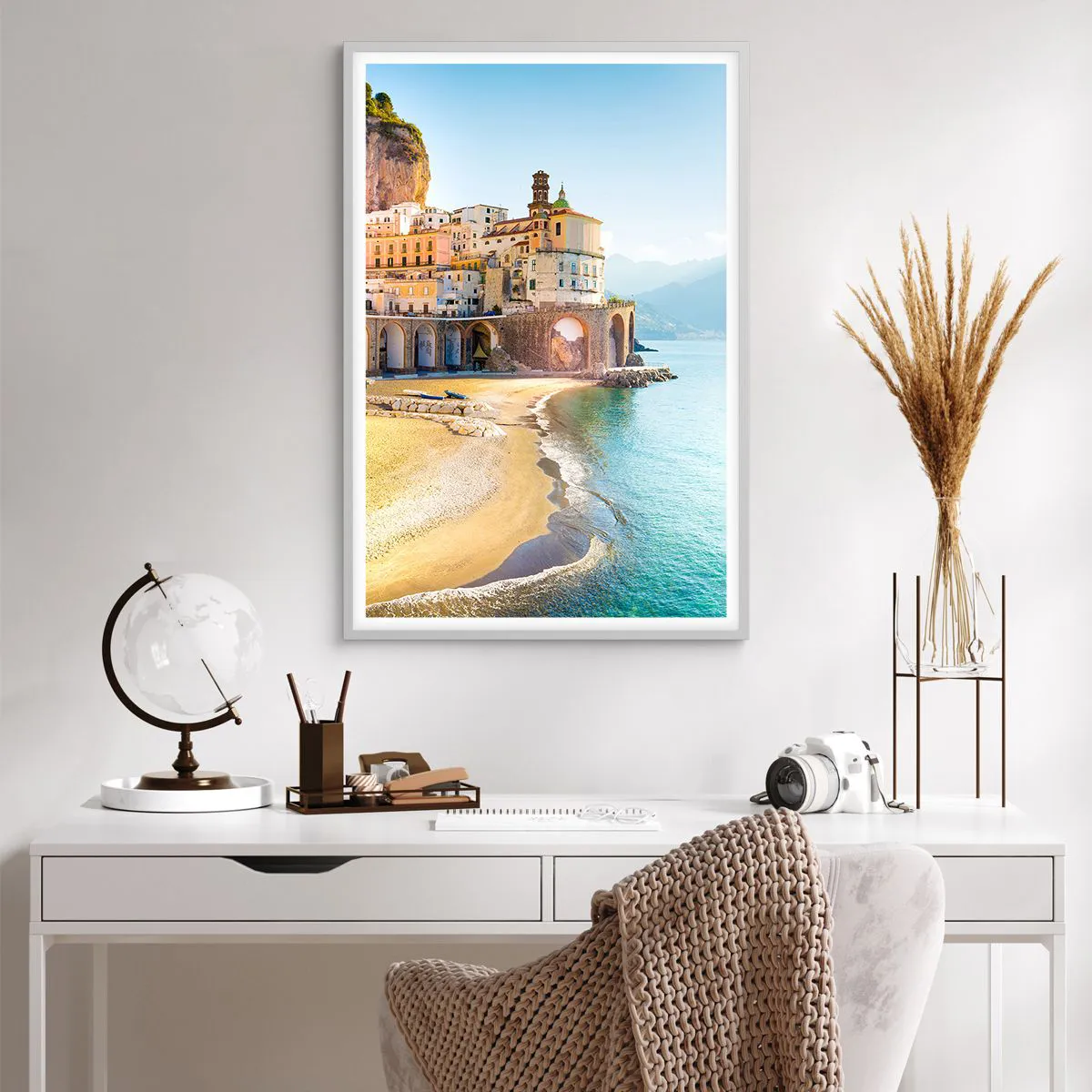 Poster în ramă albă - Un oraș incredibil - 61x91 cm