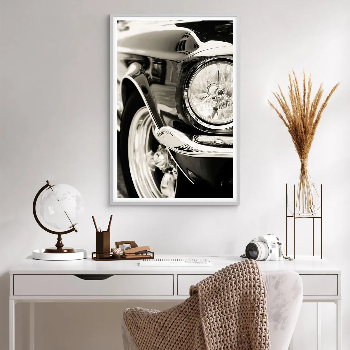 Poster in cornice bianca - Bellezza intramontabile - 61x91 cm