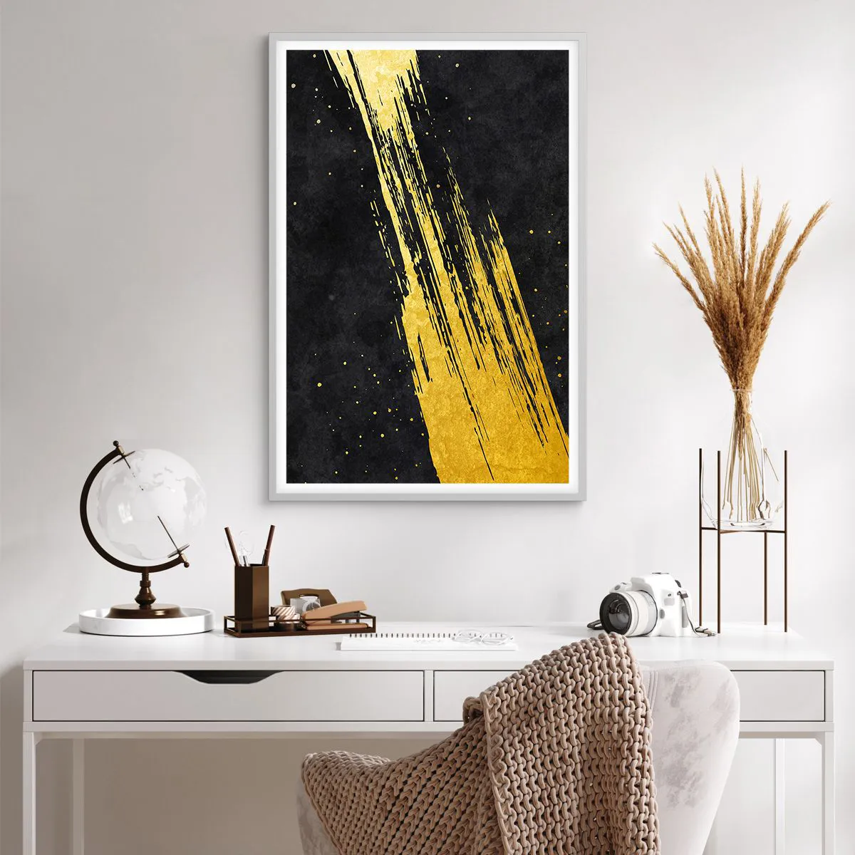 Plakát v bílém rámu - Skok do hyperprostoru - 61x91 cm