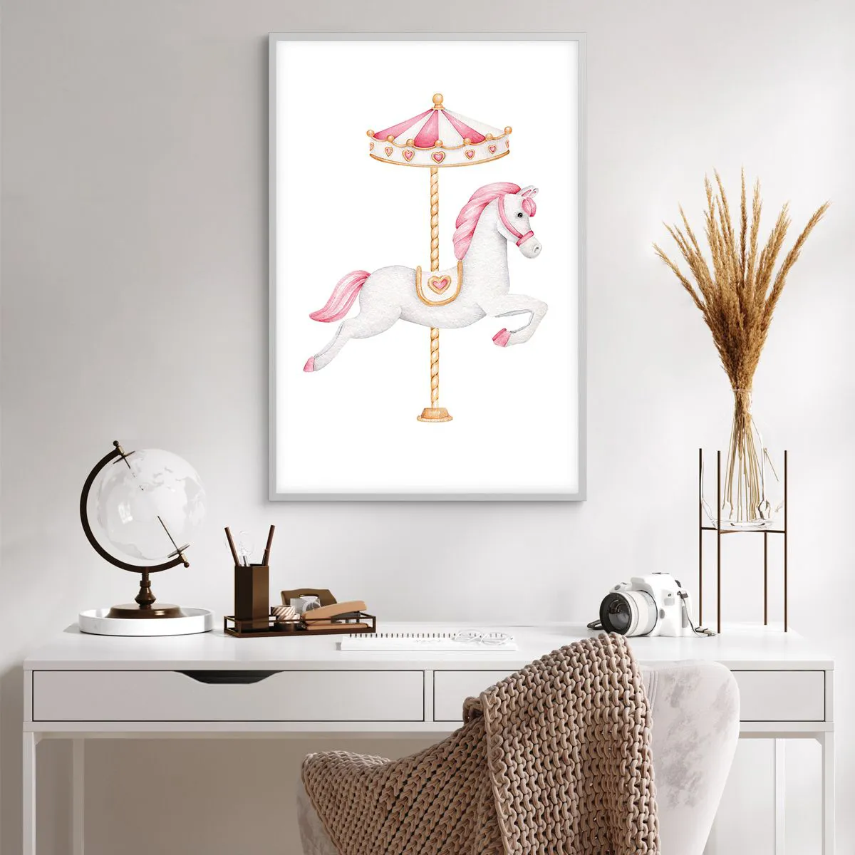 Poster in white frmae - Off the Hoofs - 61x91 cm