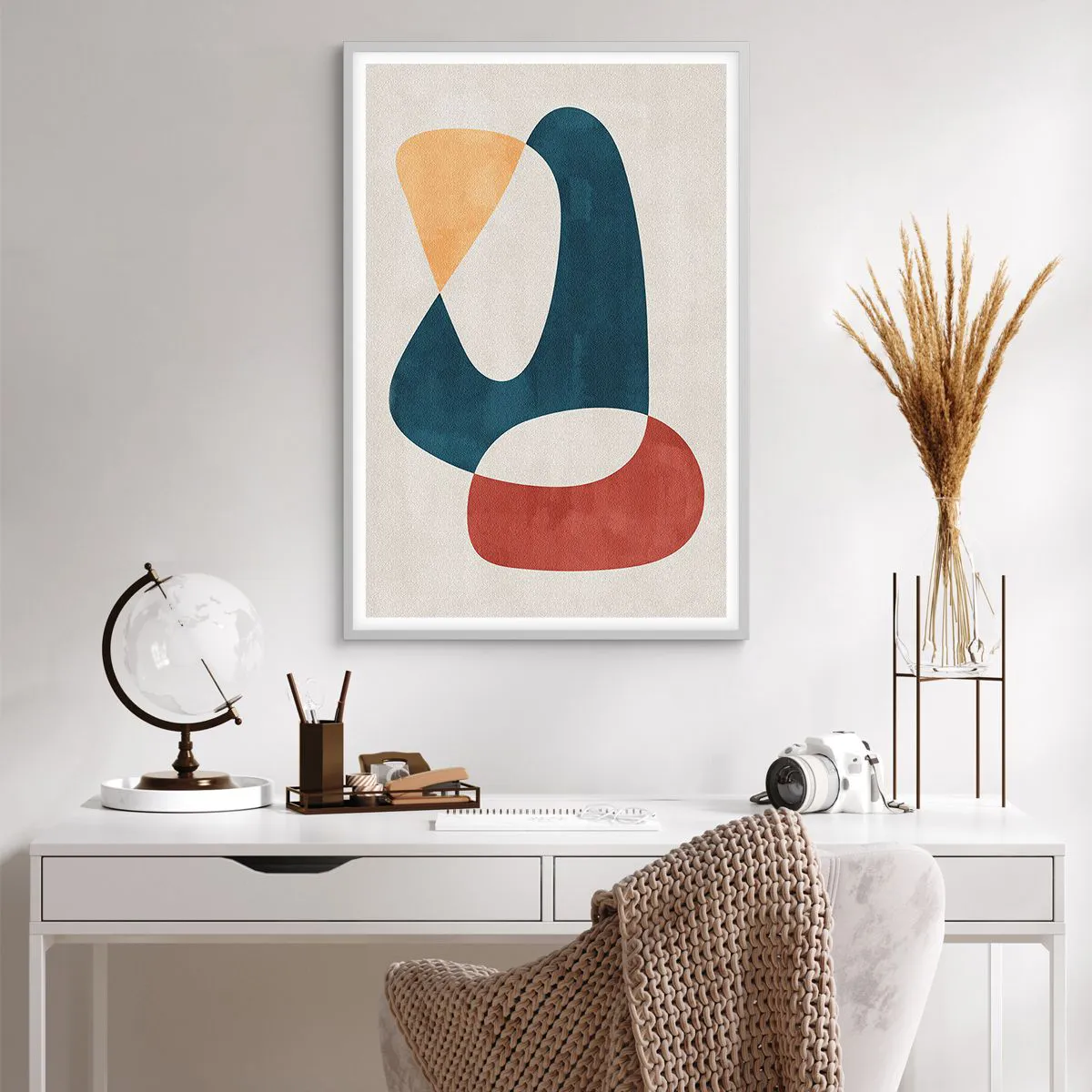 Poster in einem weißen Rahmen - Einflüsse und Metamorphosen - 61x91 cm