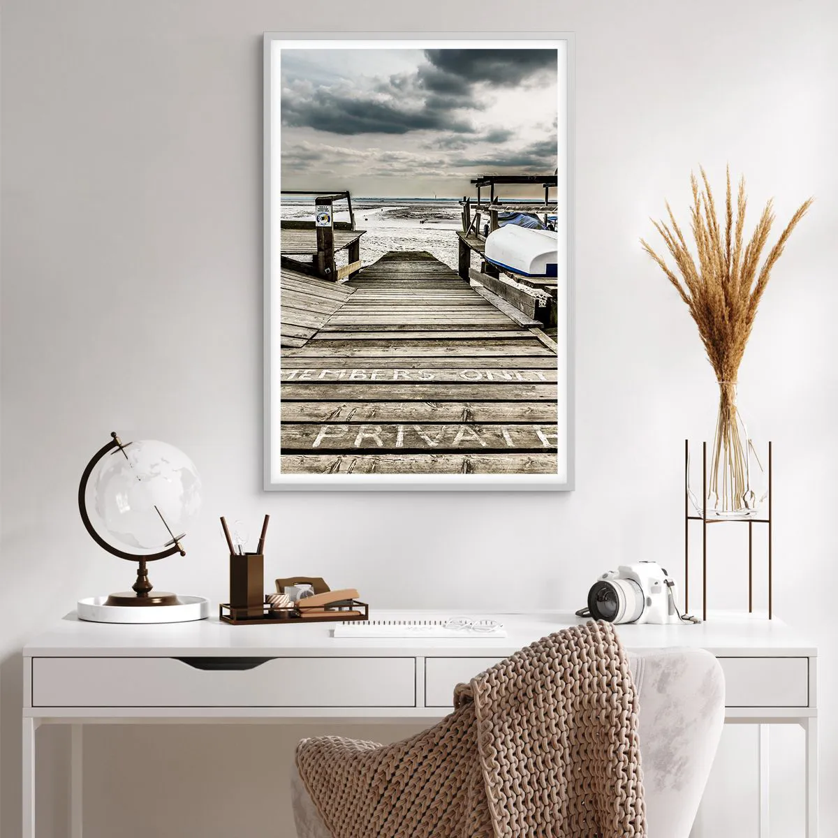 Poszter fekete keretben - Az északi part - 61x91 cm