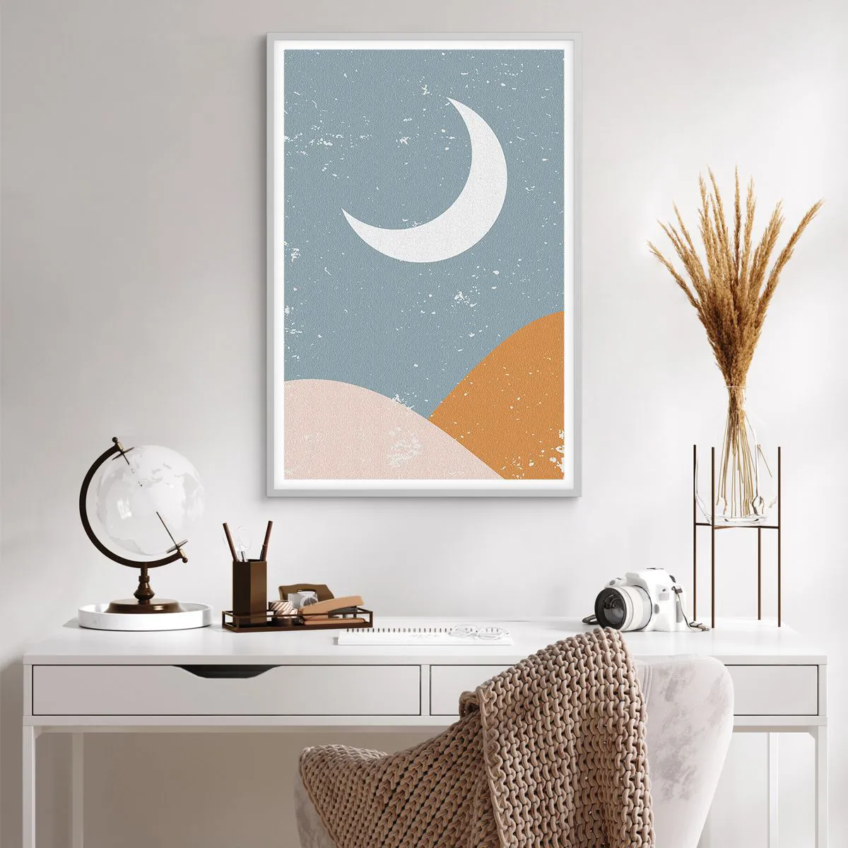 Affiche dans un cadre blanc - Poster - Miracle de nombreuses nuits - 61x91 cm