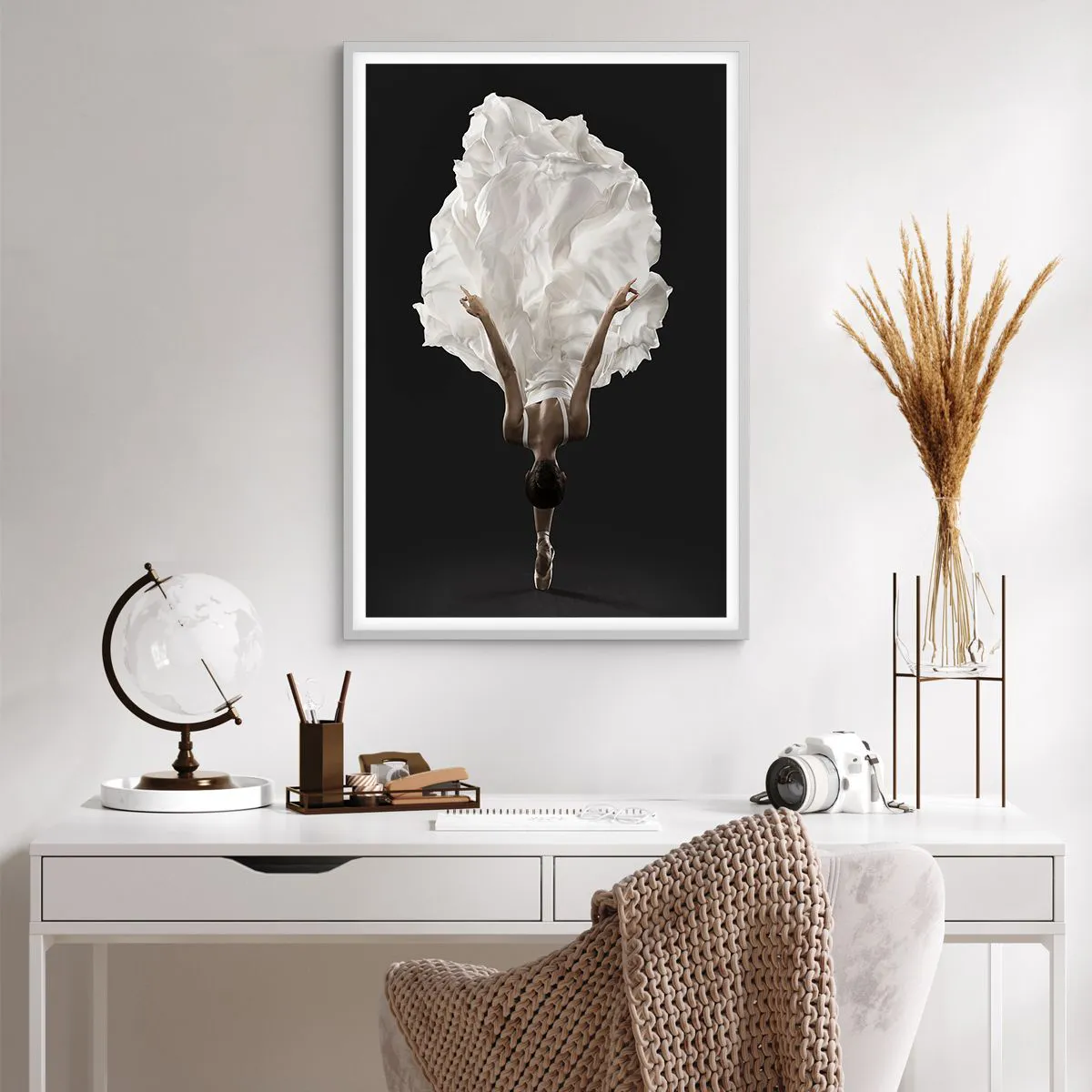 Plakát v bílém rámu - Jedinečná - 61x91 cm