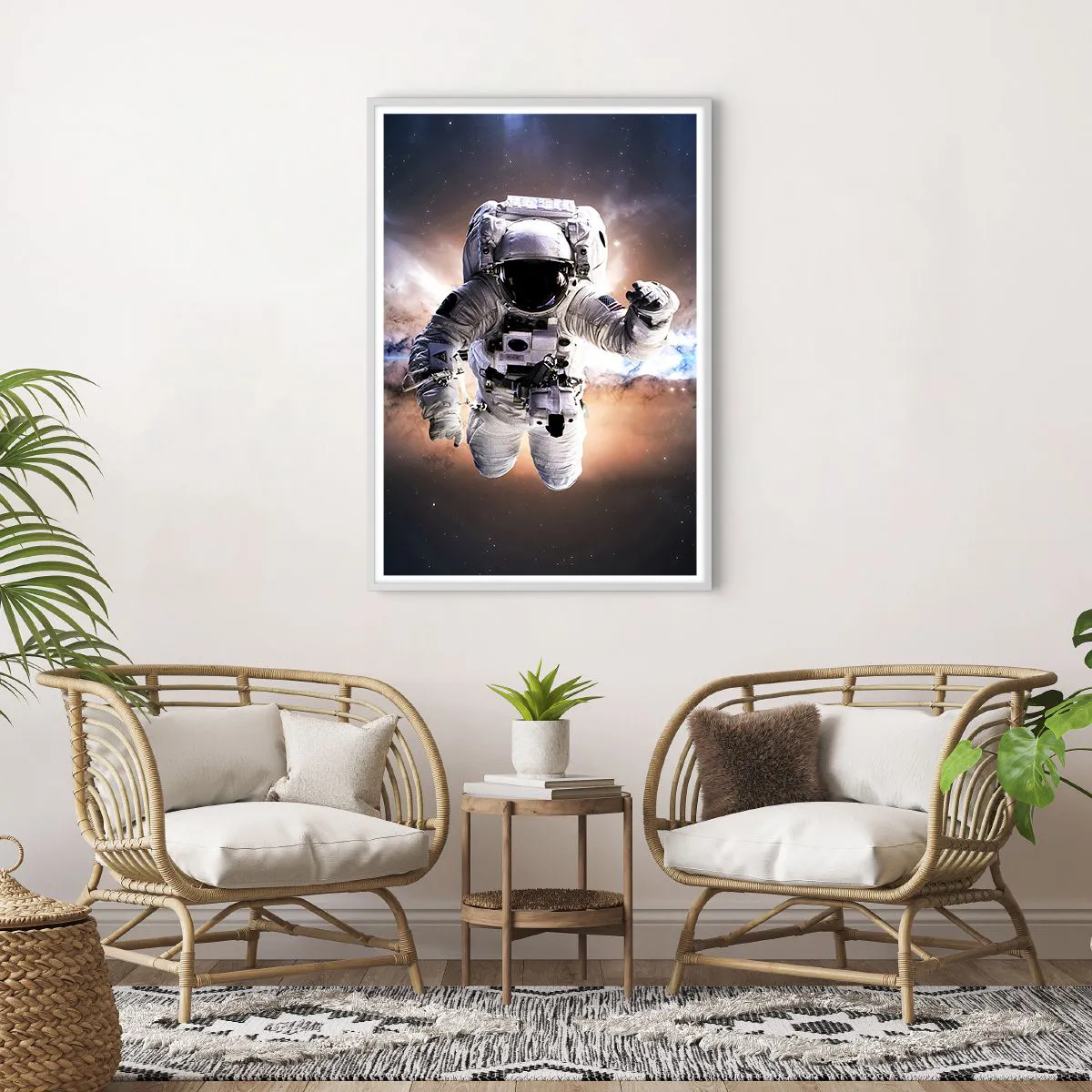 Poszter fekete keretben - Üdvözlet az űrből - 70x100 cm