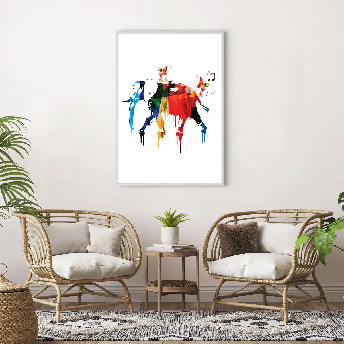 Affiche dans un cadre blanc - Poster - Tout le monde peut danser - 70x100 cm