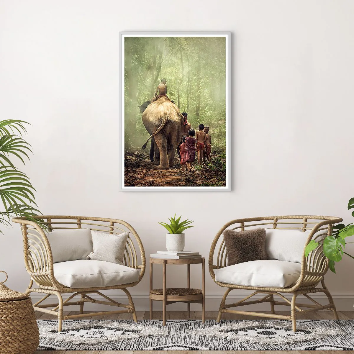 Plagát v bielom ráme - Nová Kniha džunglí - 70x100 cm