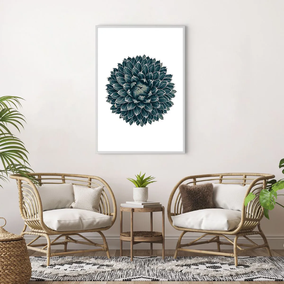 Poster in cornice bianca - La stella del deserto - 70x100 cm