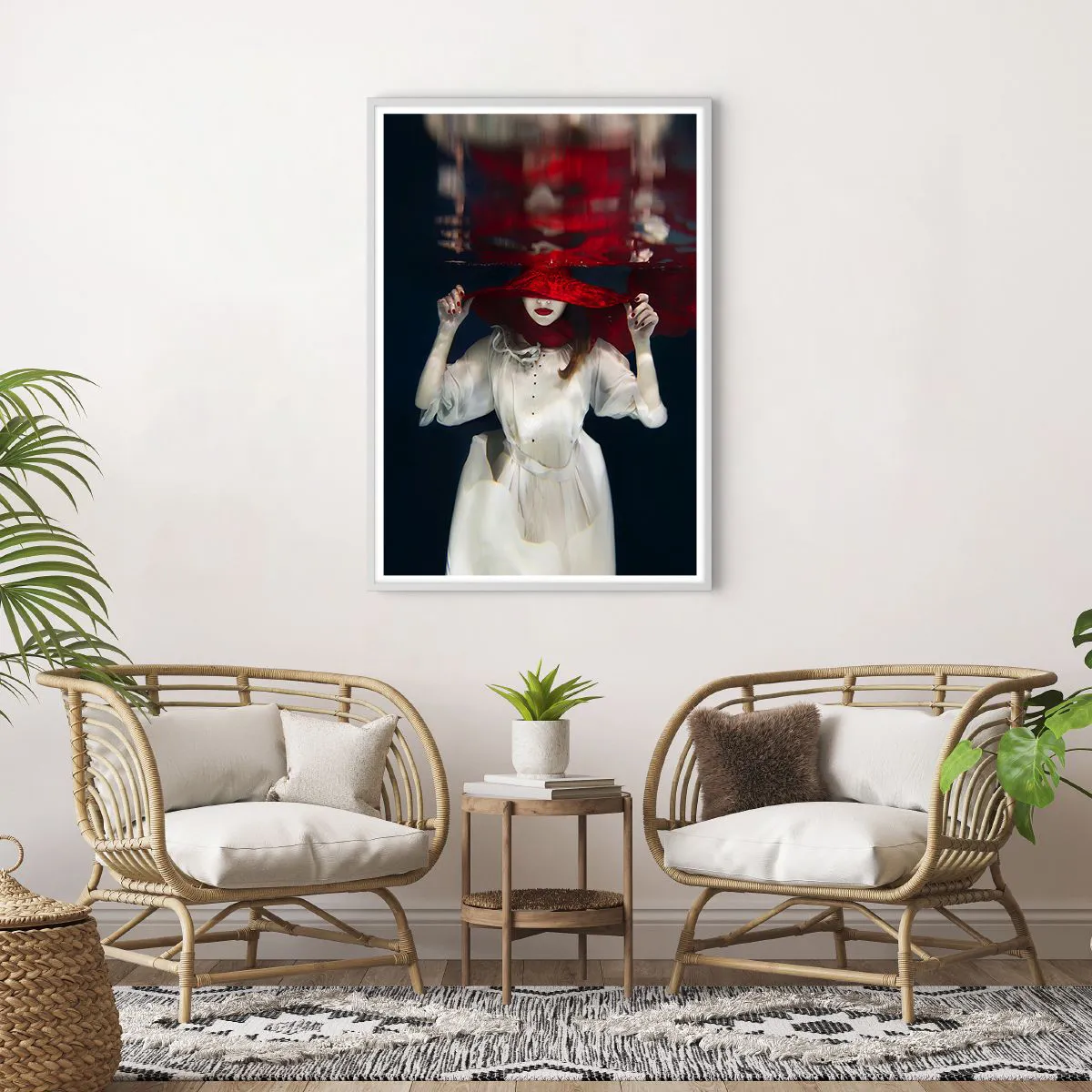 Plakát v bílém rámu - Divoženka - 70x100 cm