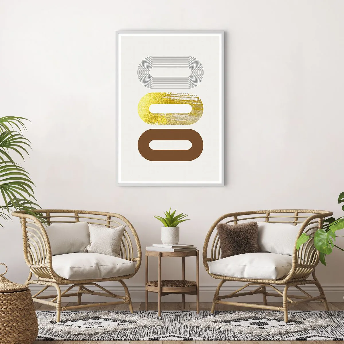 Plakat w białej ramie - Ooo! - 70x100 cm