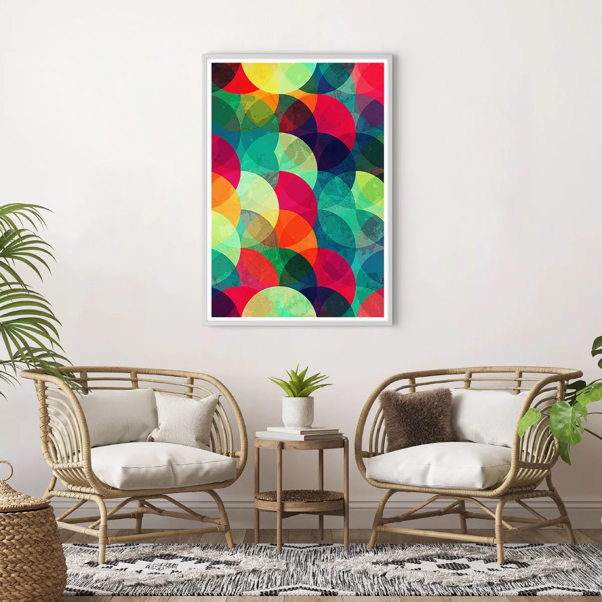 Poster in white frmae - Into the Rainbow - 70x100 cm