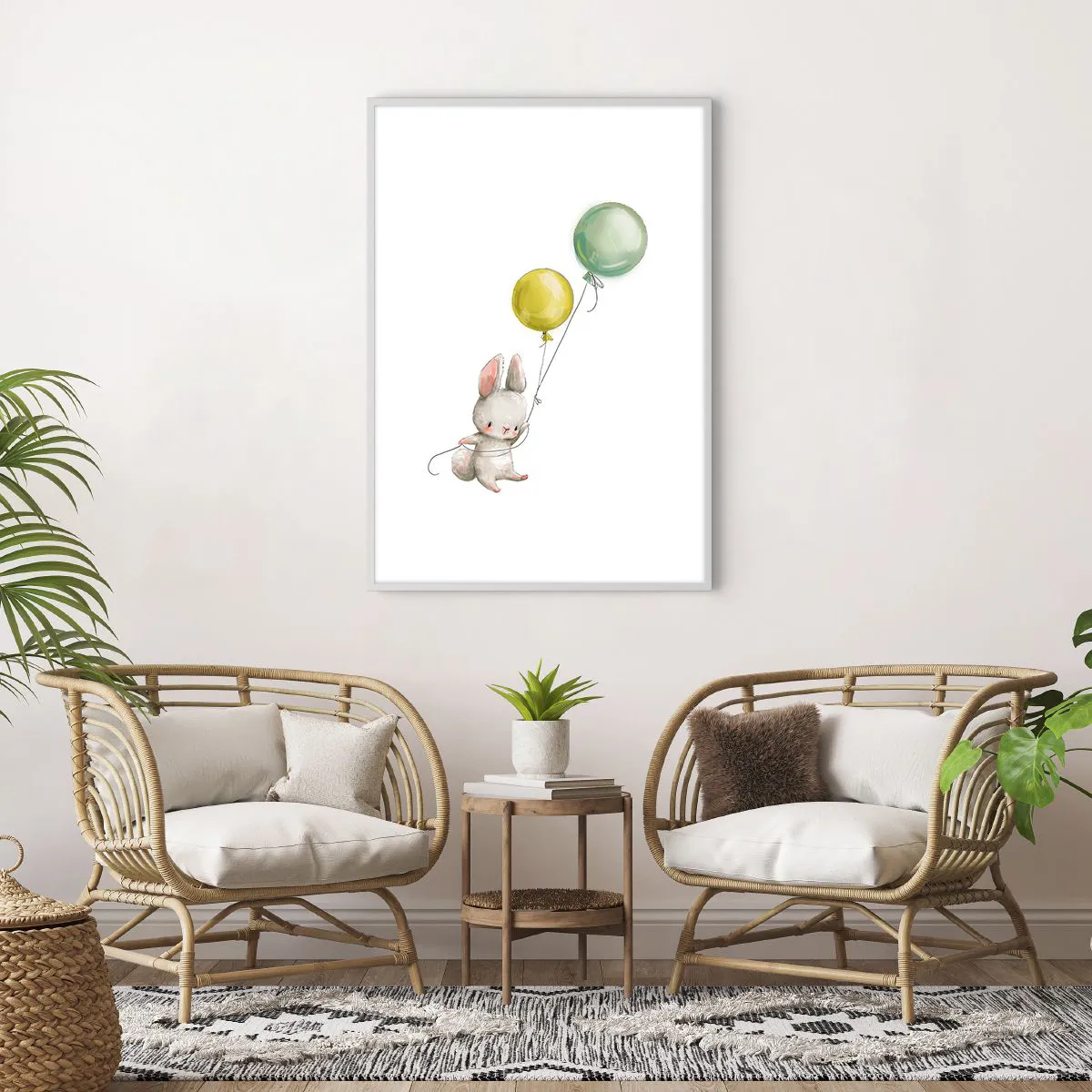 Poster in white frmae - I Will Fly Too! - 70x100 cm