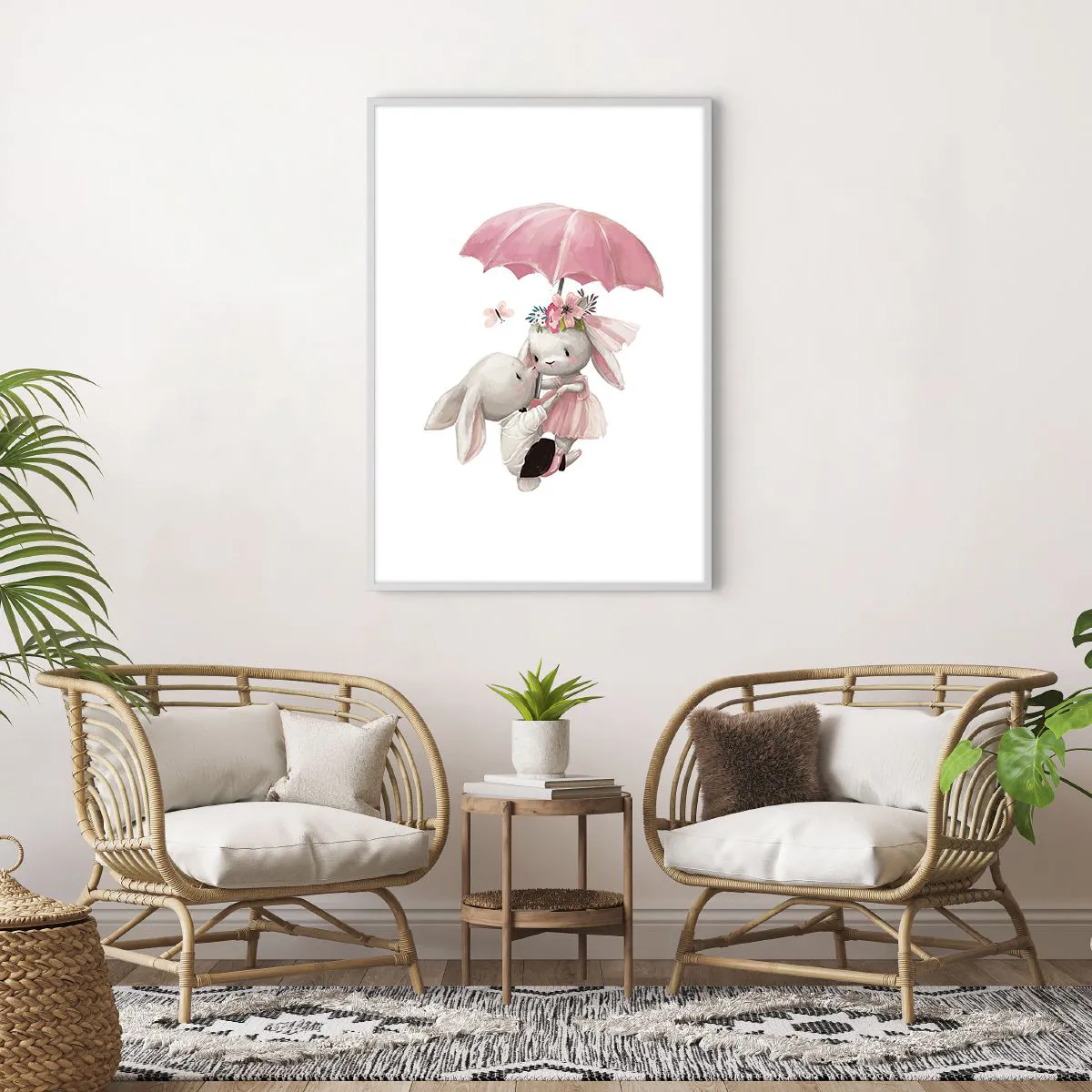 Poster in white frmae - This Is Love - 70x100 cm