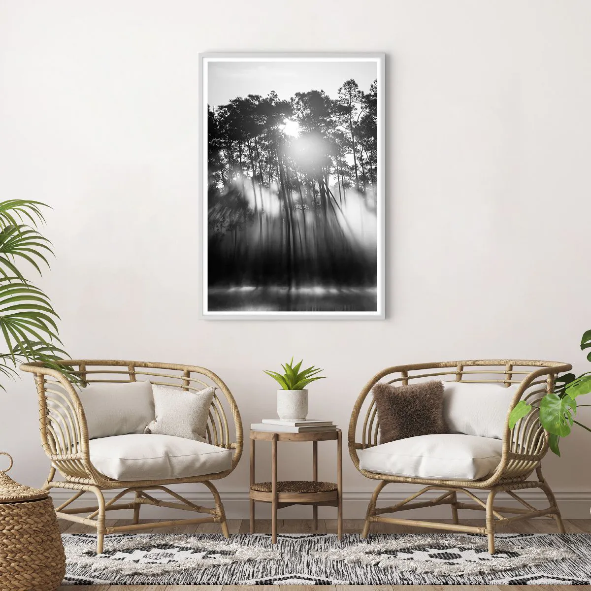 Affiche dans un cadre blanc - Poster - Soleil inarrêtable - 70x100 cm