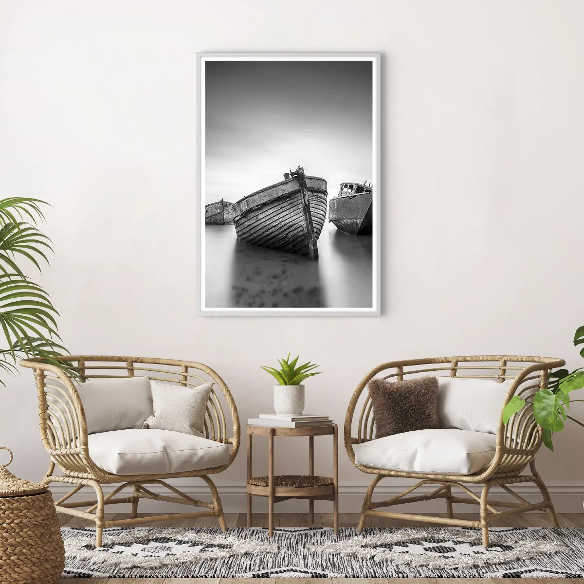 Affiche dans un cadre blanc - Poster - Cùest déjà un souvenir... - 70x100 cm