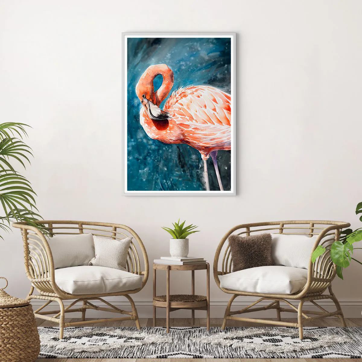 Affiche dans un cadre blanc - Poster - Décoratif par nature - 70x100 cm