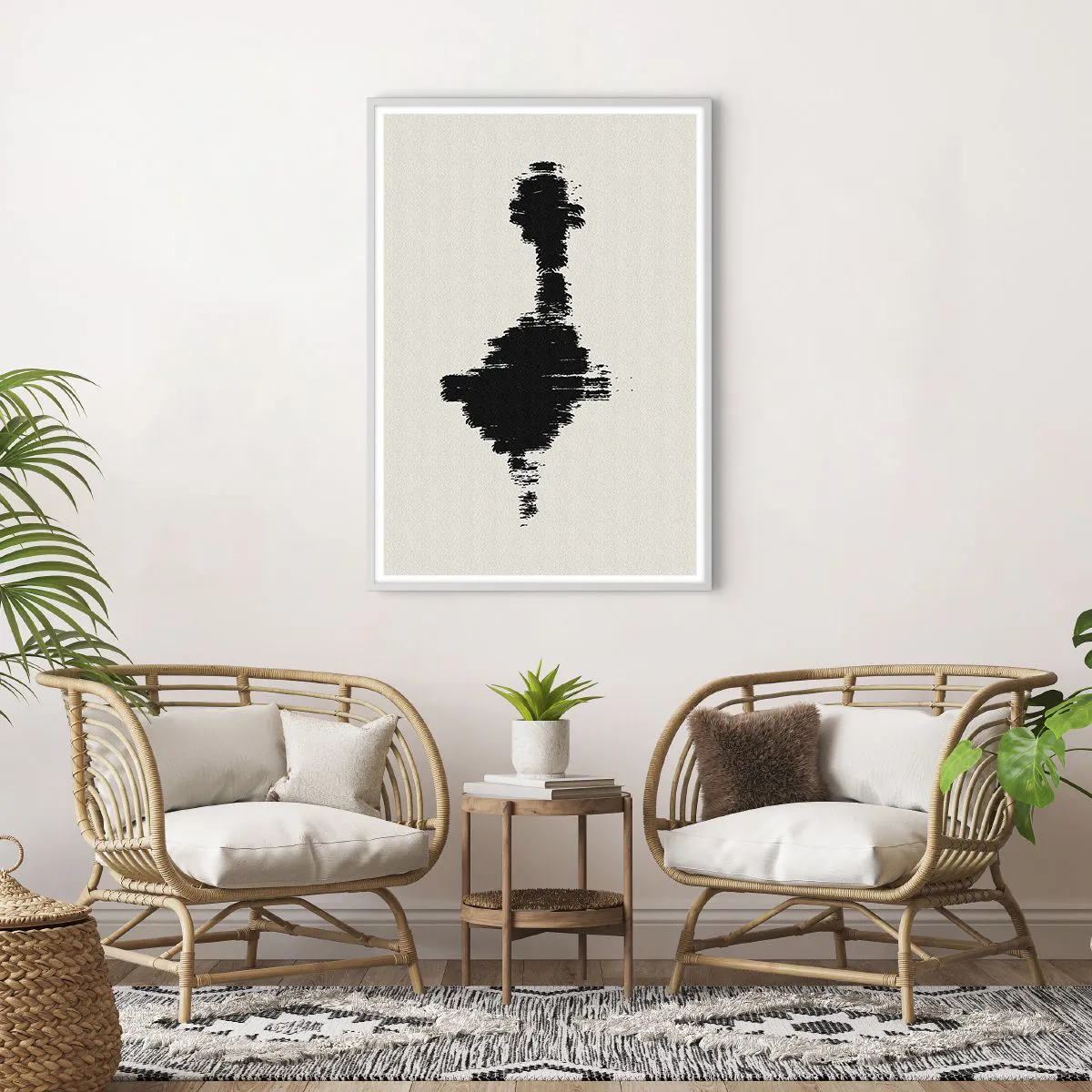 Plakat i hvid ramme - Fantasiens vibrationer - 70x100 cm