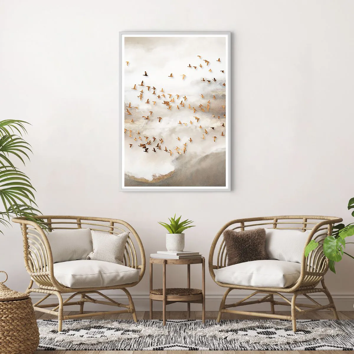 Affiche dans un cadre blanc - Poster - Il est l'heure… - 70x100 cm