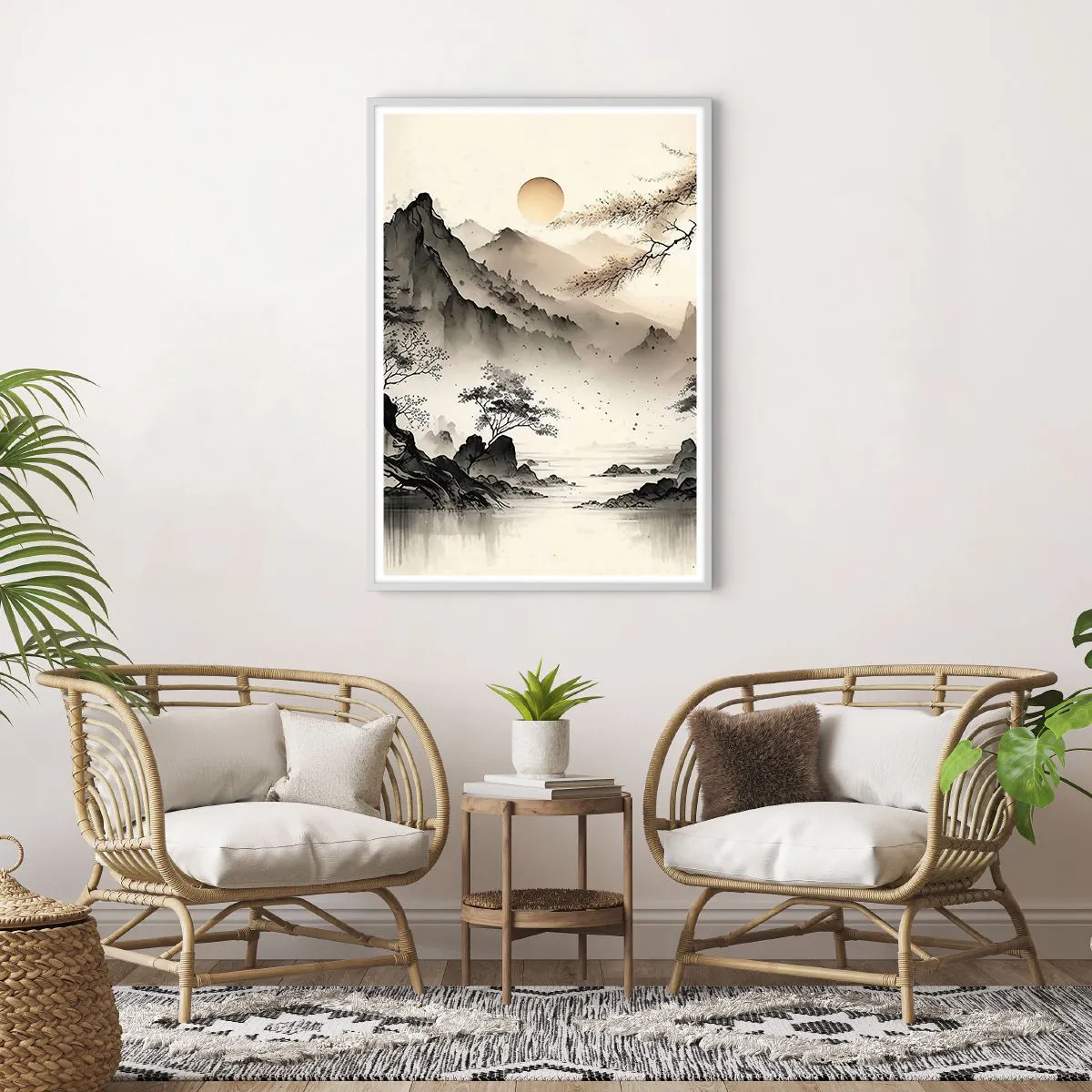 Affiche dans un cadre blanc - Poster - Le charme unique de l'Orient - 70x100 cm