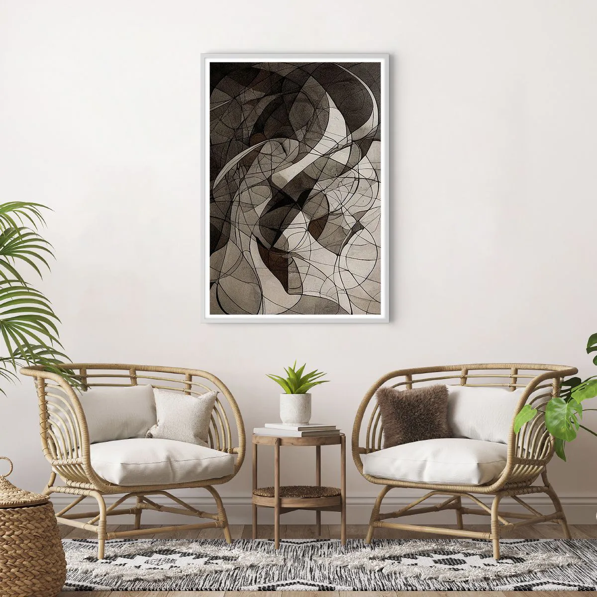 Plagát v bielom ráme - Obeh farieb Zeme - 70x100 cm