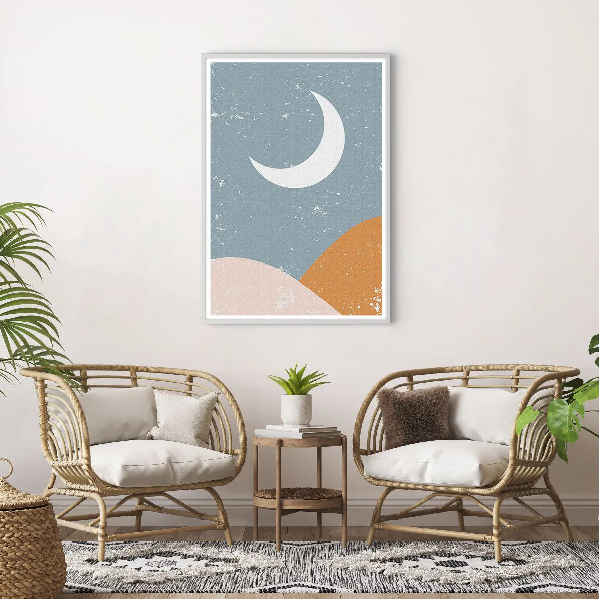 Affiche dans un cadre blanc - Poster - Miracle de nombreuses nuits - 70x100 cm