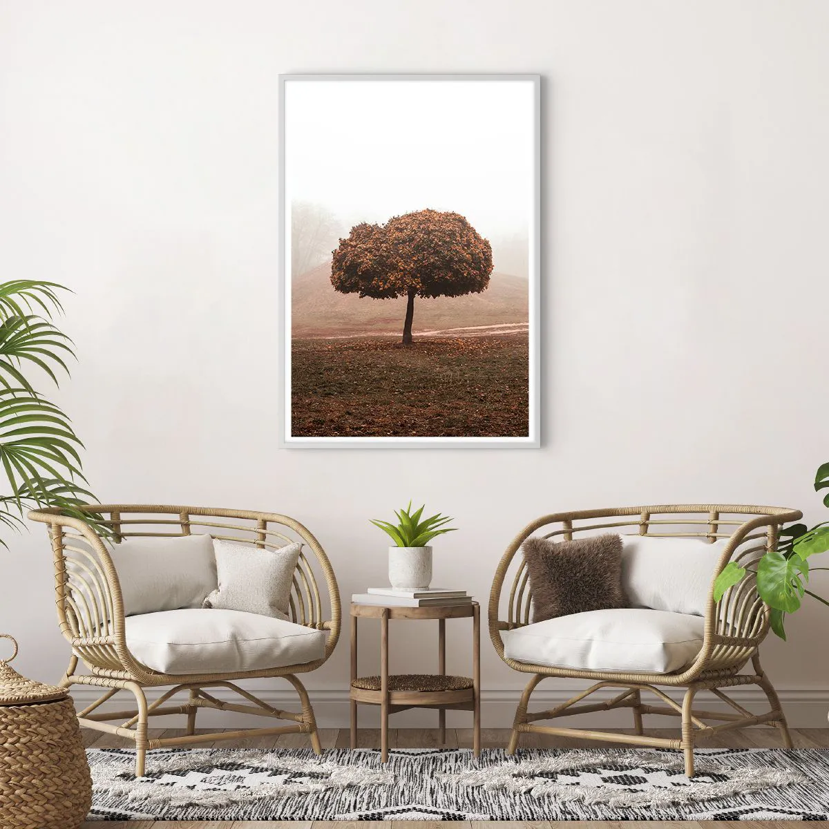 Affisch i vit ram - Efter en hektisk sommar - 70x100 cm