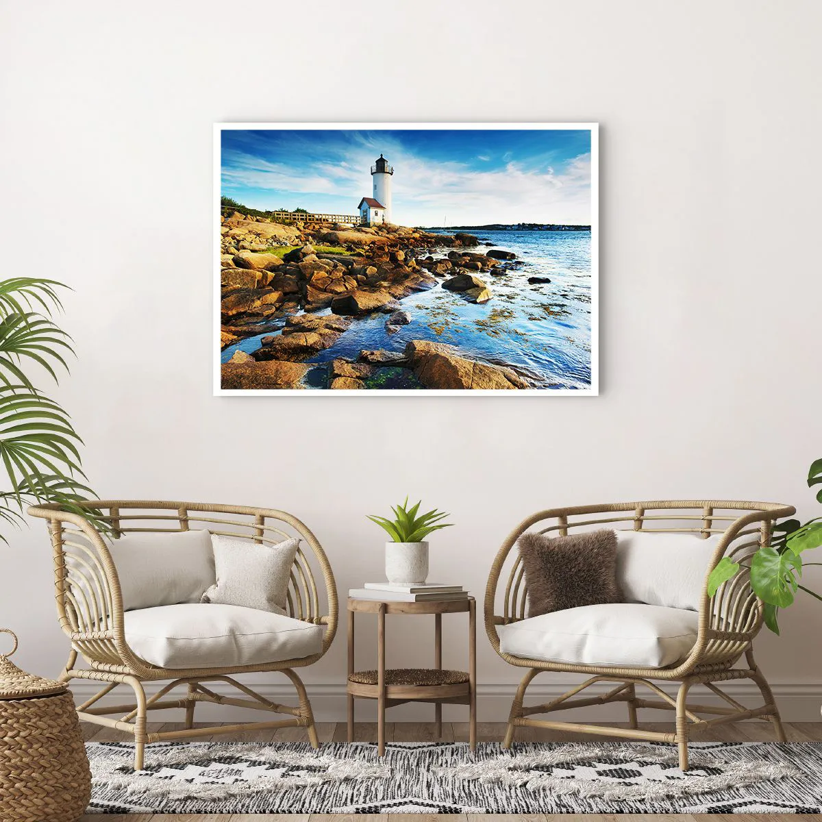 Poster - Întoarce-te acasă fericit, te aștept cu nerăbdare - 100x70 cm